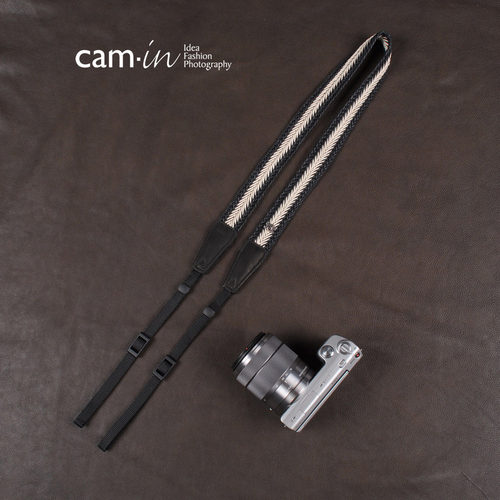 cam-in 编织系列专业时尚相机背带 通用接口 cam8763