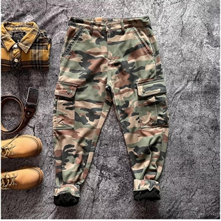 工作裤 工地工作服裤 加厚耐磨纯棉宽松迷彩裤 裤 子 劳保工装 迷彩男款
