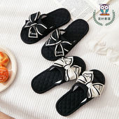 2023新款 居家室内防滑静音软底地板拖 女春秋四季 韩版 布艺棉麻拖鞋