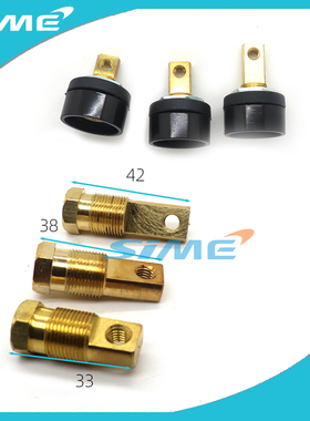 焊机输出接头ZX7200欧式插座插头后板式10-25单板焊机接头35-50