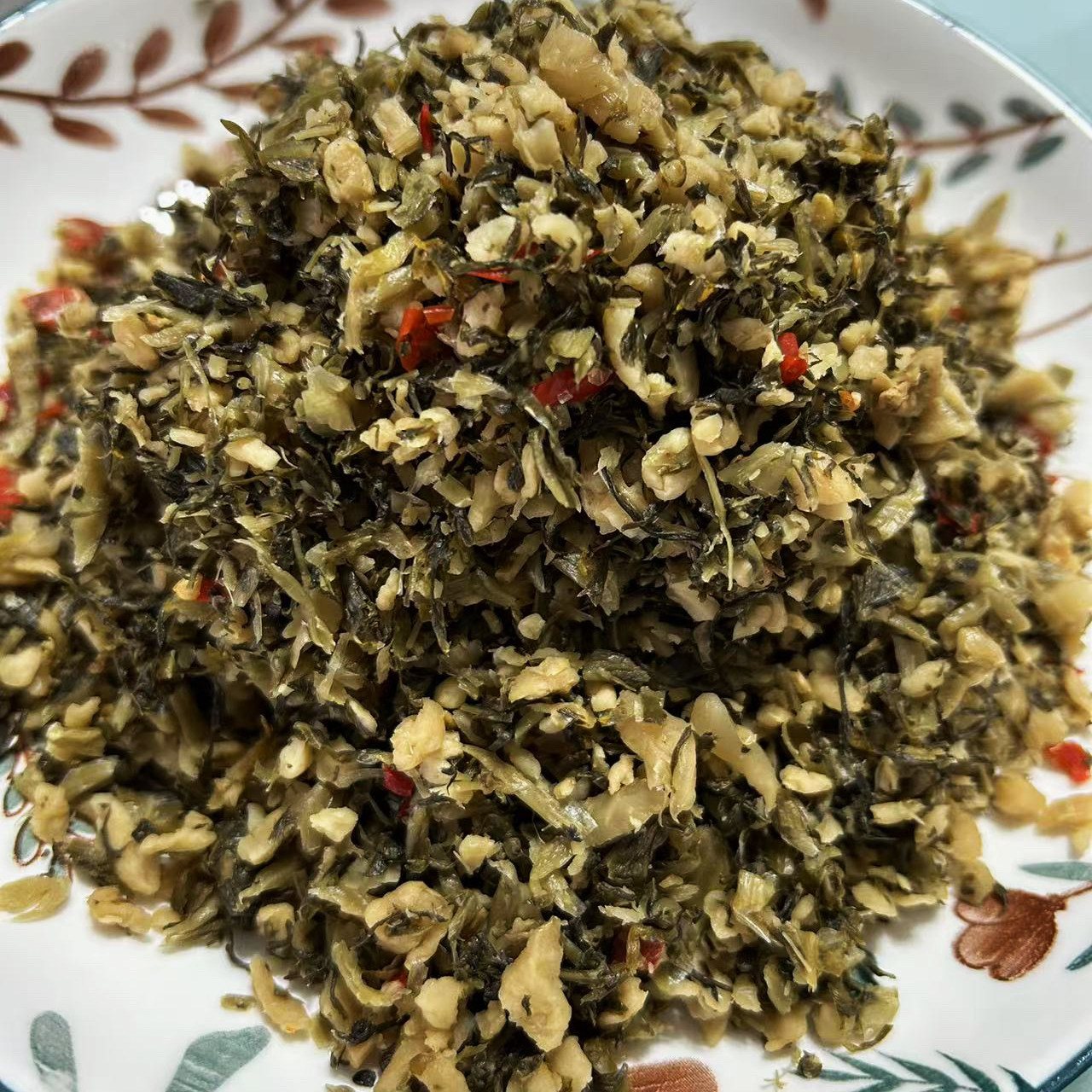 湖南澧县特产农家自制萝卜菜香辣开胃下饭菜咸菜盐菜400克盐菜