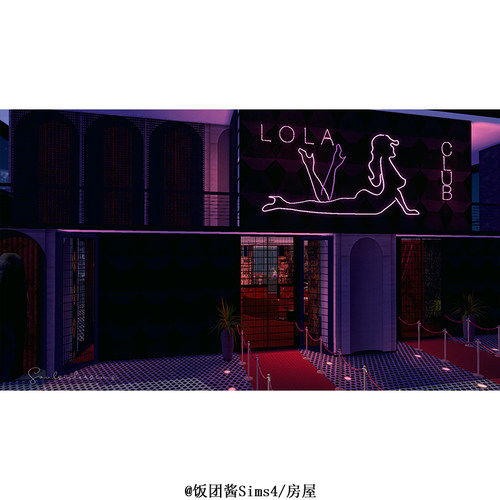 模拟人生4房屋08丨有CC房屋丨红色朦胧丨夜店丨包含家具建材mod