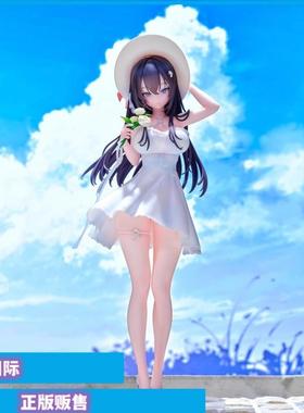 正版预售 OMAHA 1/7 freng原画 MANTA 白色连衣裙 手办