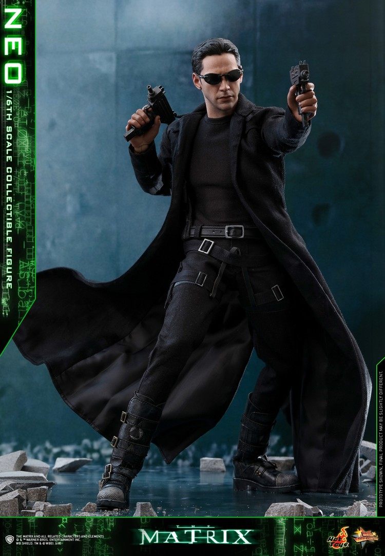 正版Hot Toys HT黑客帝国 Neo Matrix 尼奥 救世主 1/6 可动 手办