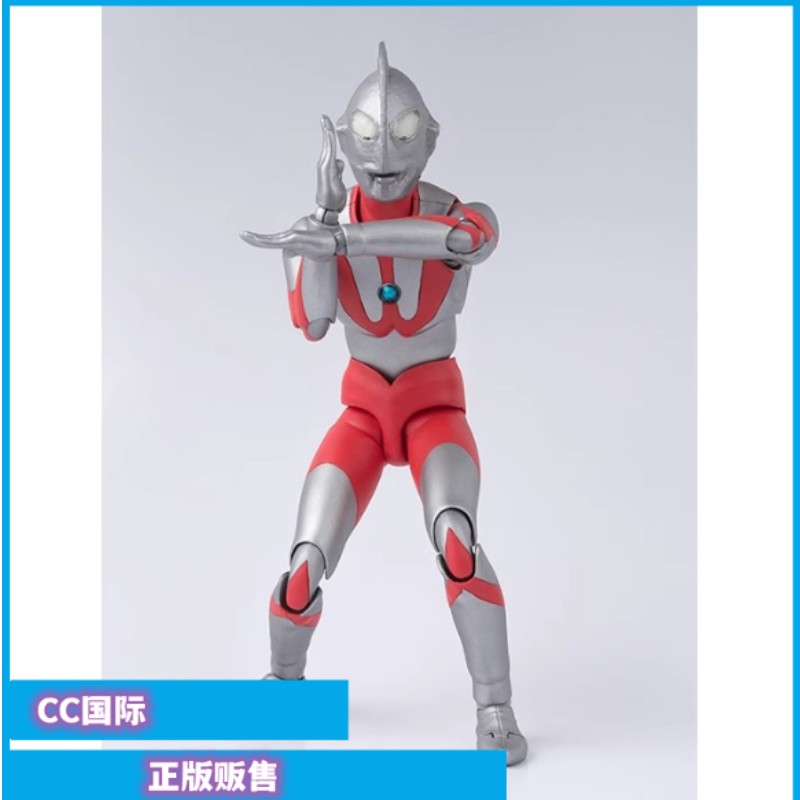 正版现货 万代 SHF 初代奥特曼 硫酸脸 旧皮套 A型脸 可动手办