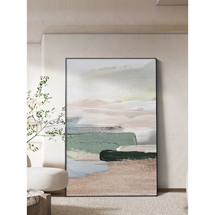 芬奇抽象纯手绘油画客厅挂画大芬村装饰画玄关肌理落地画立体壁画