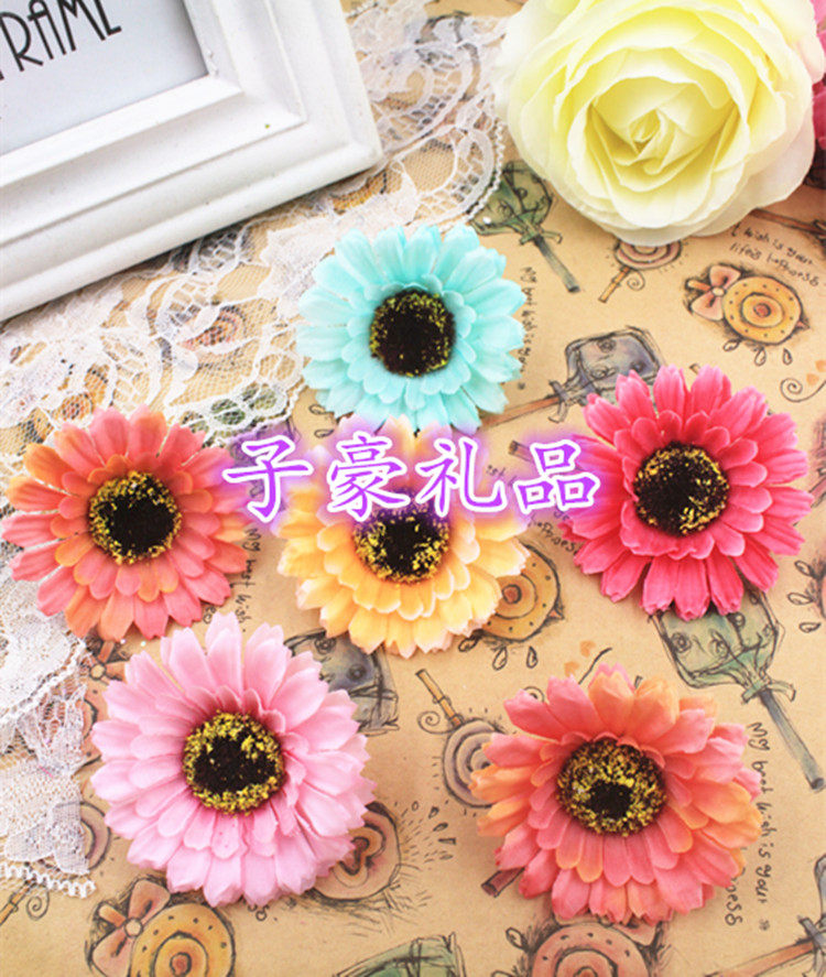 diy手工花 仿真花绢花布花小菊花小太阳花假花花头花朵出厂价
