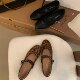 复古豹纹玛丽珍鞋 软皮鞋 女平底一字扣圆头浅口单鞋 百搭舒适奶奶鞋