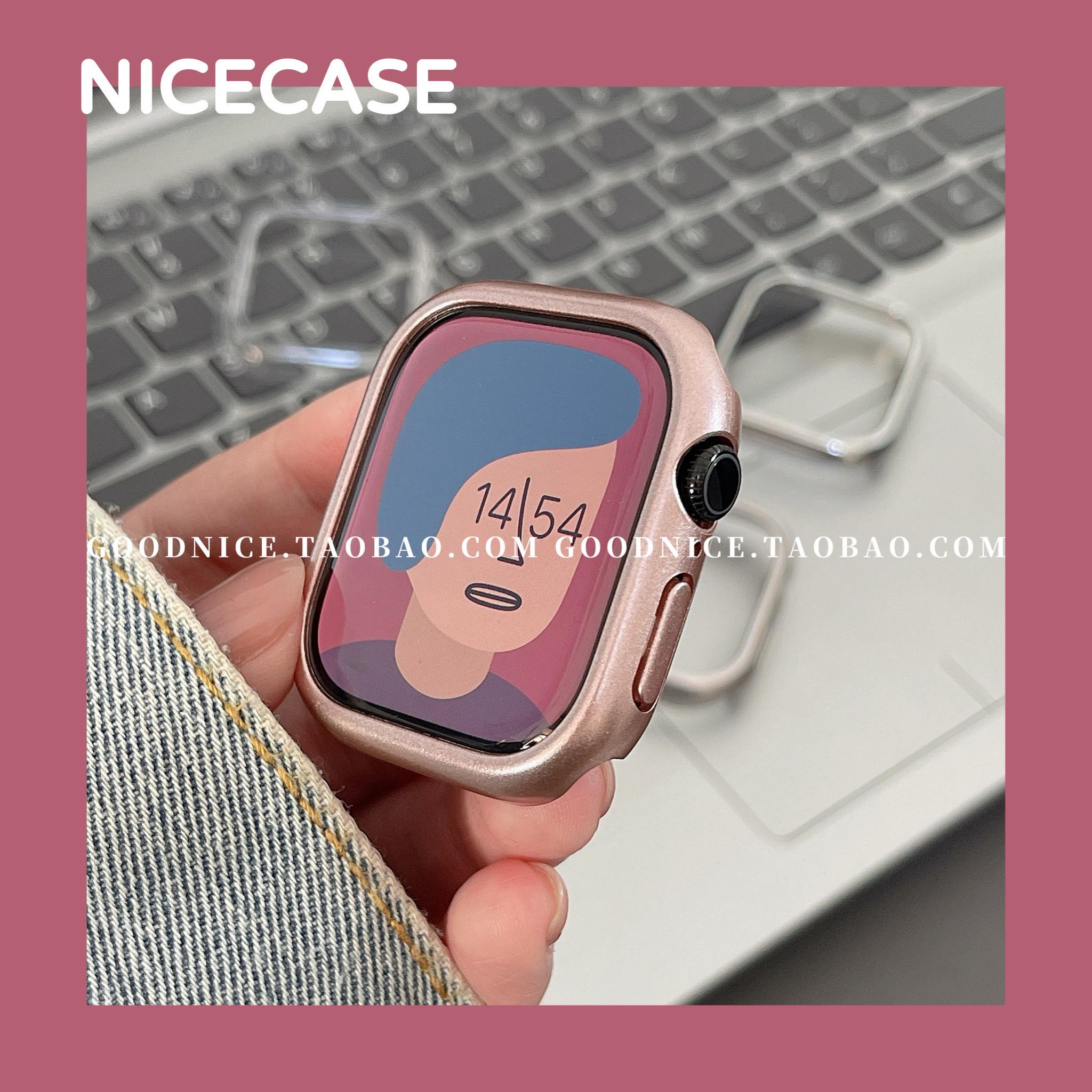 新款高级感PC边框表壳适用苹果手表iwatchs10代applewatchs9876se