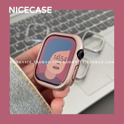 新款高级感PC边框表壳适用苹果手表iwatchs10代applewatchs9876se