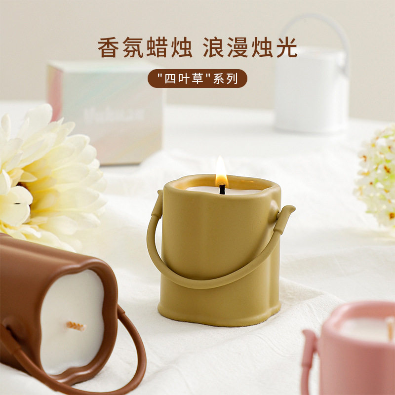 光拾无烟香薰蜡烛家用熏香摆件小