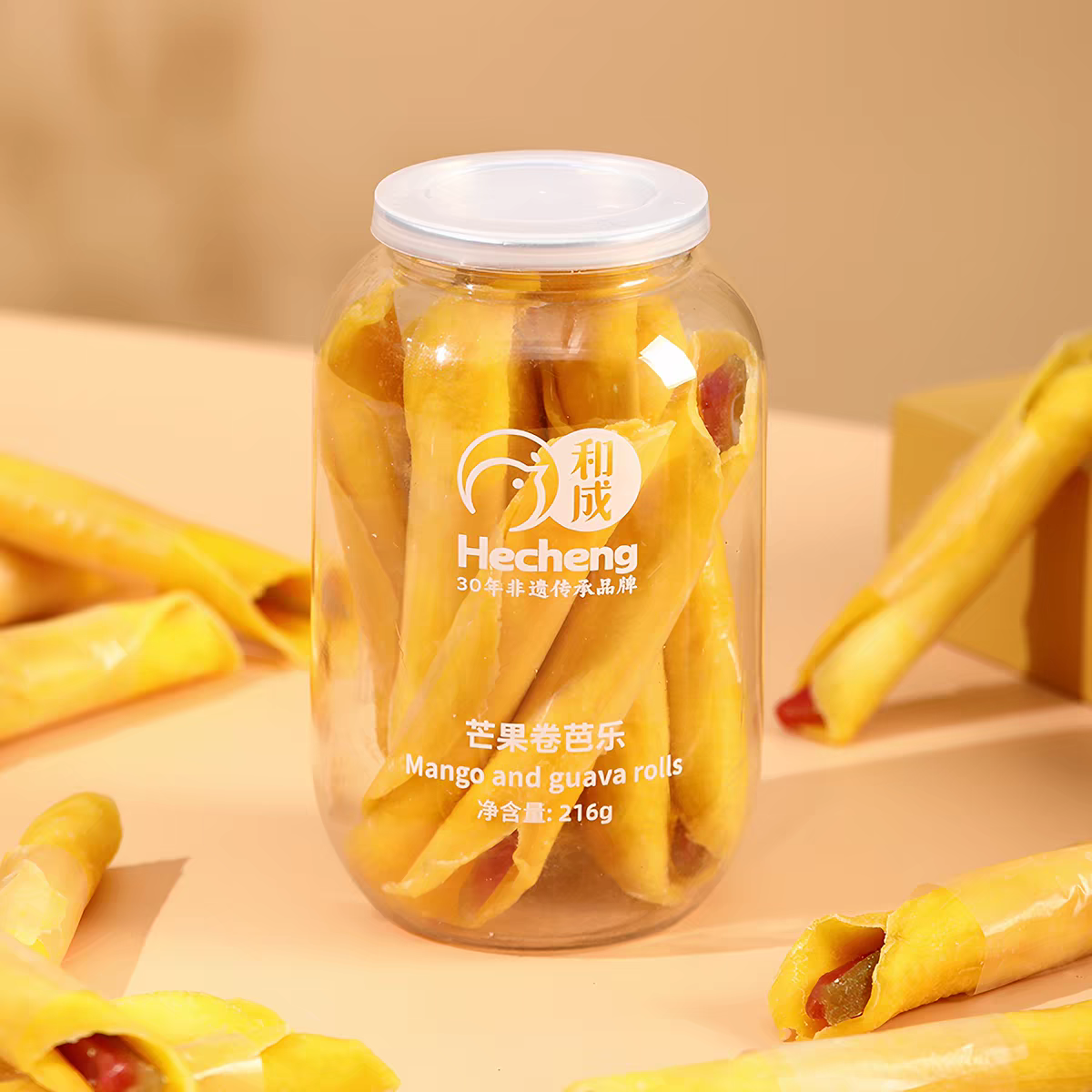 和成芒果卷柠檬芒果干抱乌梅夹芭乐水果干片30年非遗传承品牌小吃