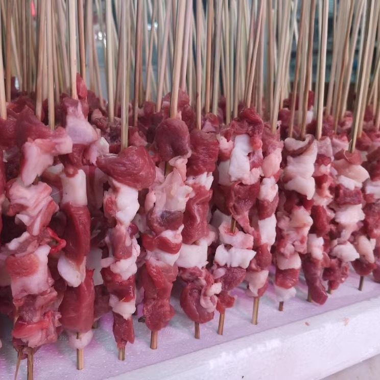 【玉洲峰】右玉羊肉串 新鲜羊肉串 不腌原汁原味新鲜美味烧烤食材