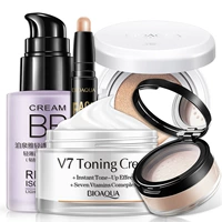 5 bộ lò xo đậu xe trang điểm hàng ngày bộ đệm khí bb cream v7 kem trơn đôi đầu sửa chữa năng lực dính dầu kiểm soát phấn trang điểm - Bộ trang điểm phấn phủ dạng bột