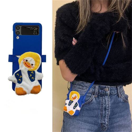 ins卡通可爱鸭子适用三星