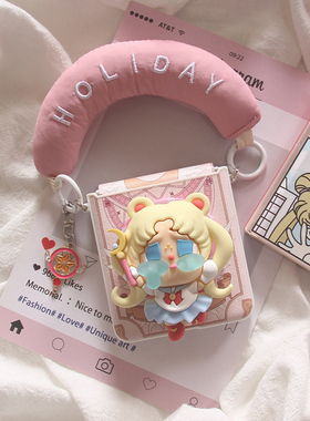 韩系ins立体哭娃美少女魔法阵磁吸适用三星Galaxy Z Flip7手机壳zflip6全包侧扣挂绳zflip5/4/3折叠屏保护套