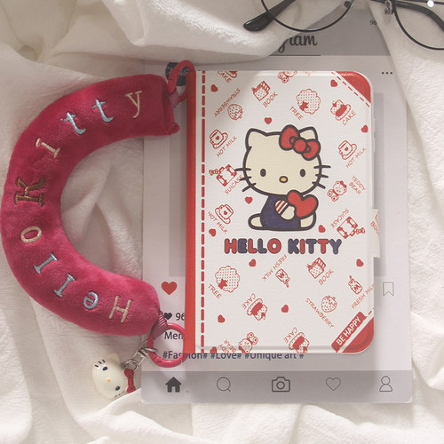 ins日韩卡通少女可爱笔记本KT猫适用华为Pura X 典藏版手机壳创意新款PuraX全包中轴保护防摔purax手绳保护套