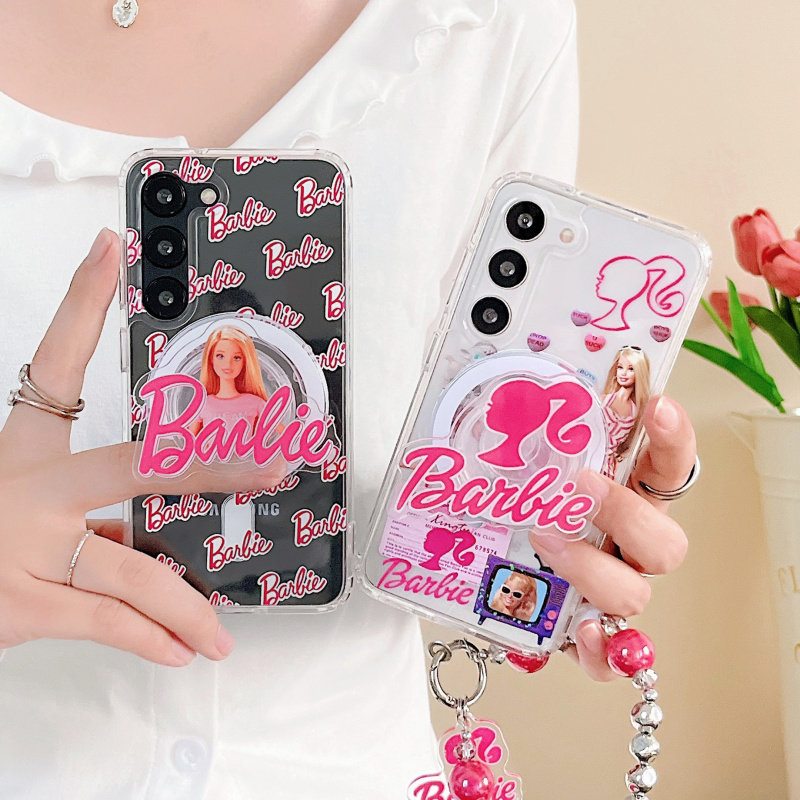 ins欧美卡通芭比娃娃三星s24手机壳s23ultra保护套创意