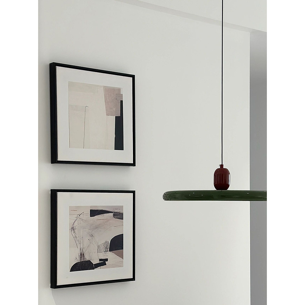 客厅沙发背景墙壁黑白装饰画抽象轻奢挂画小众艺术卧室床头中古画