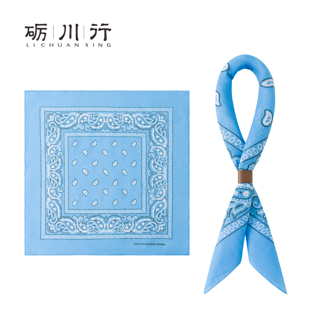 男士个性潮流嘻哈风纯棉小方巾