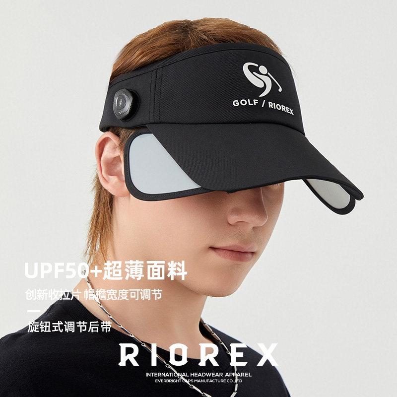 新款高尔夫空顶帽男女遮阳透气