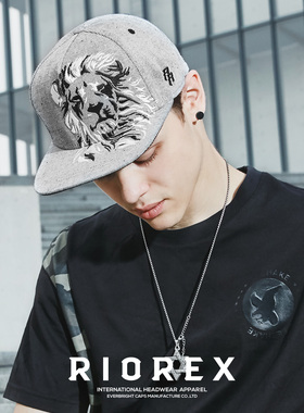Riorex棒球帽男潮牌青年帽子嘻哈帽街头百搭时尚平舌帽韩版平沿帽