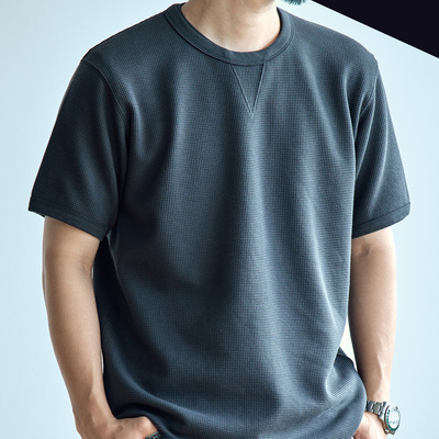 老芬staph日本进口华夫格面料日产高质棉合身版型tee T恤