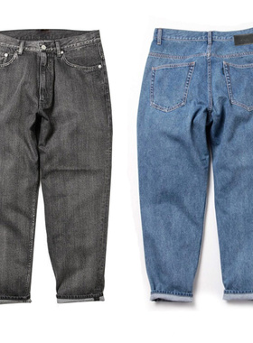 staph 19ss 黑色赤耳自然洗水微宽松锥形牛仔裤日本五金 余文乐