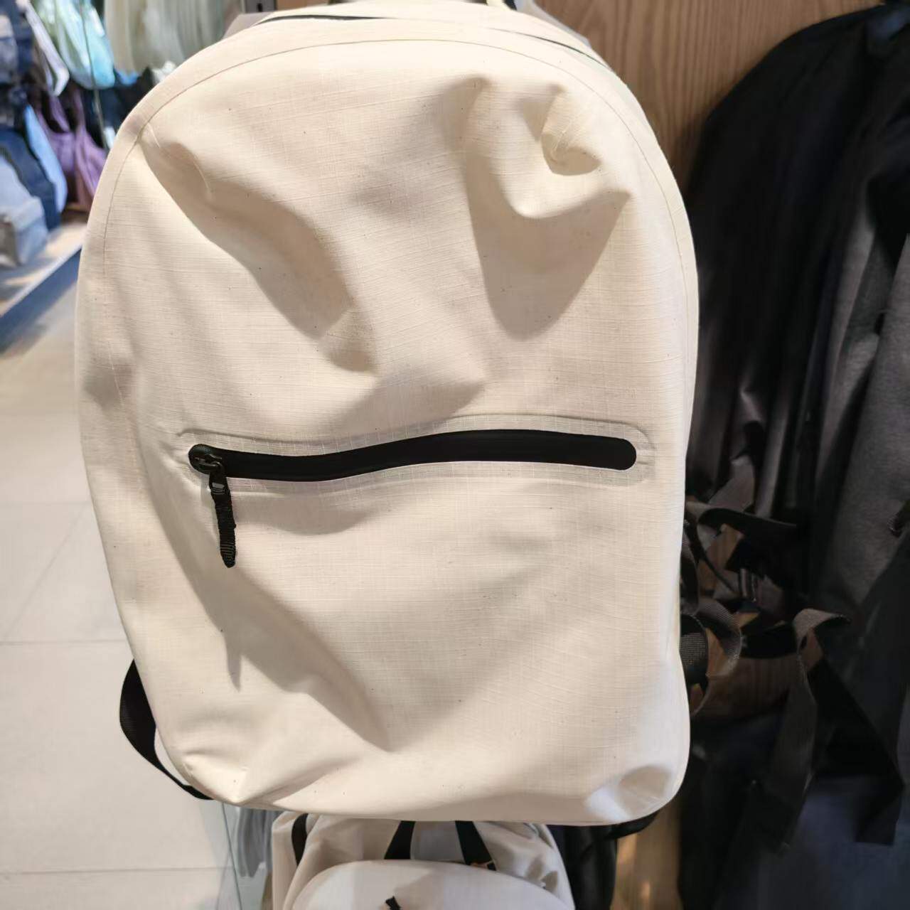 国内代购 MUJI无印良品时尚男女背包熔接加工双肩包旅行包日常包