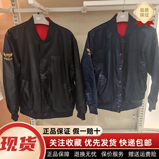 斯凯奇马年新年款中性秋冬季棉外套男女款双面穿裥棉外套L126U024