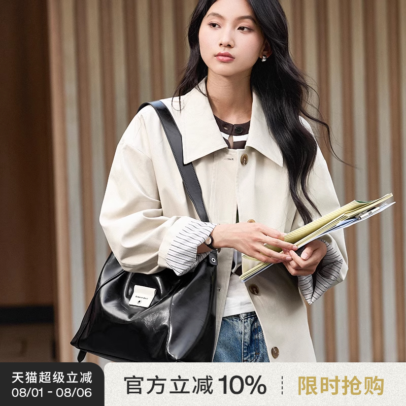 LIVEBOX包包女单肩斜挎包大容量通勤休闲2025年新款托特包高级