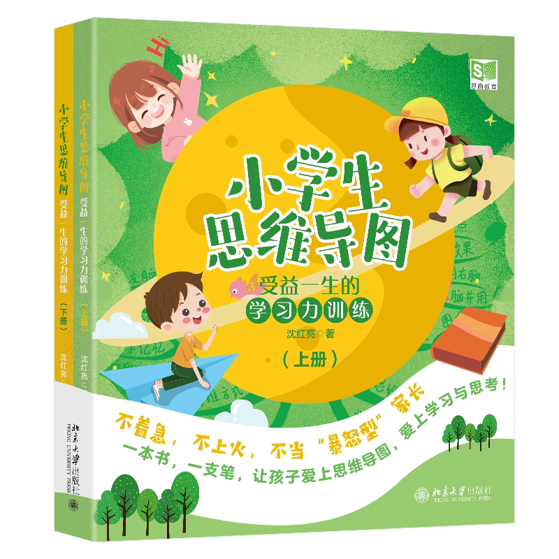 小学生思维导图 受益一生的学习力训练 上下册  沈红亮 北京大学出版社 9787301352908