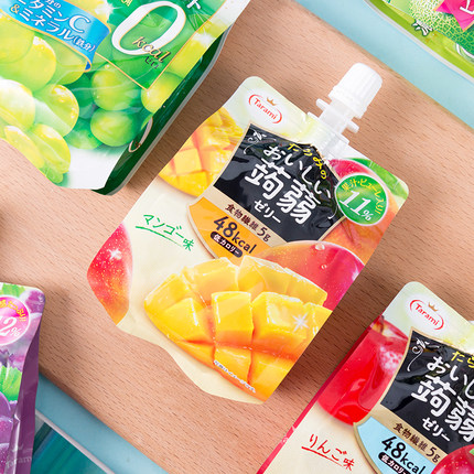 【特价6袋装】日本进口Tarami多良见多拉米蒟蒻吸吸果冻