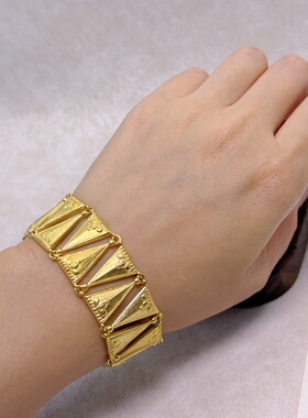 意大利进口 925银镀金手链 博物馆同款 专柜品质A175