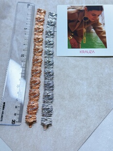 意大利进口925银  925银镀玫瑰金手链 设计专柜定制 高定工艺