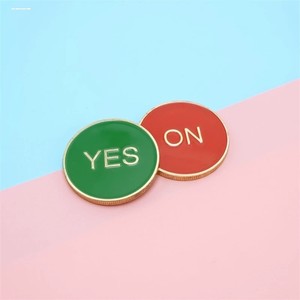 【红绿版yesno】新款决策币游戏娱乐道具创意硬币随机决定