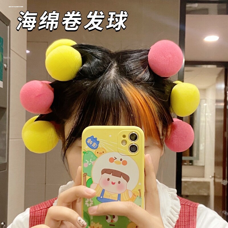 海绵卷发球盘发器刘海卷发筒神器懒人睡觉梨花卷物理甜甜圈卷发棒图片