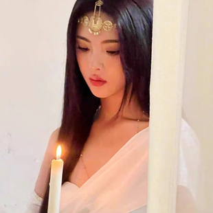 头饰古希腊风额头链波西米亚民族风眉心坠西域汉服饰品