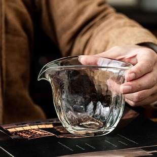 高硼硅玻璃公道杯加厚耐热茶海家用分茶器琉璃功夫茶具匀杯配件