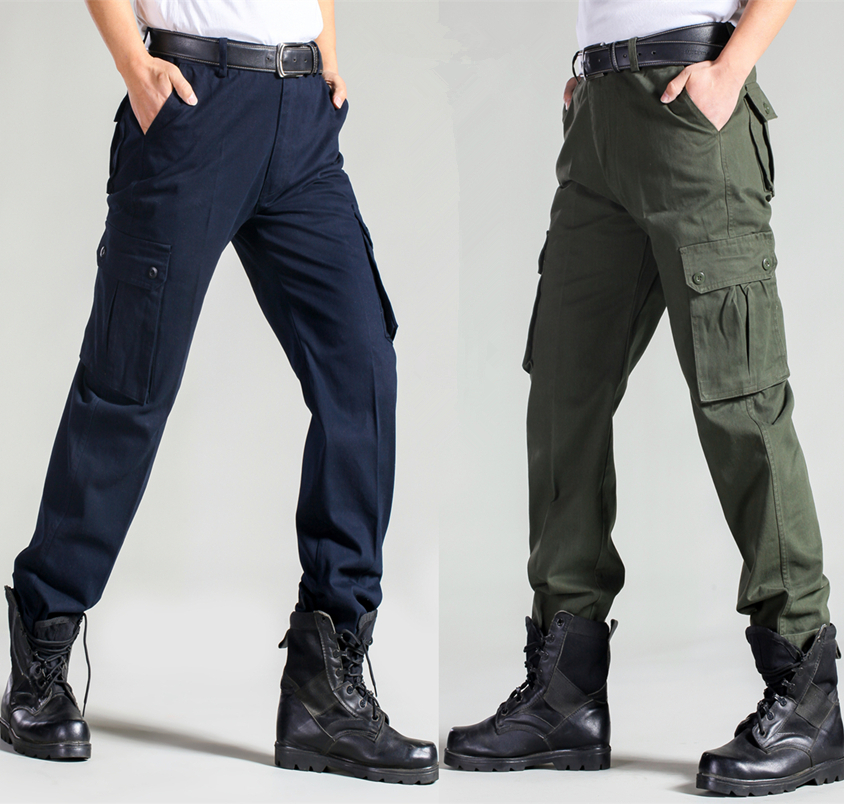 纯棉下装耐磨工厂劳保多口袋工裤