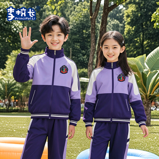 校服中小学生班服儿童套装 幼儿园园服春秋款 棒球服外套运动服装
