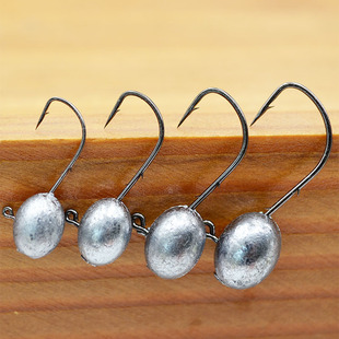 Mustad慕斯达微物铅头钩路亚鱼钩 2.5g渔具鱼钩双背刺根钓钩子