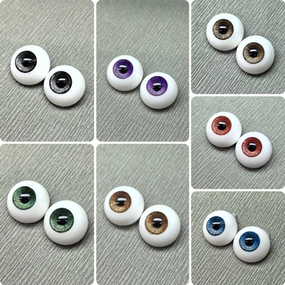 BJD眼珠真人风石膏眼立体眼纹三分四分六分8分手刻眼纹bjd石膏眼