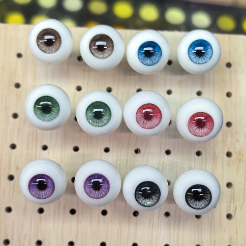 bjd眼珠真人风手刻眼纹石膏眼三分四分六分八分耐黄BJD娃娃眼珠