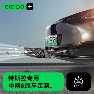 Y汽车防虫网进气口中网保护罩丫改装 CICIDO夕多特斯拉Model3 配件
