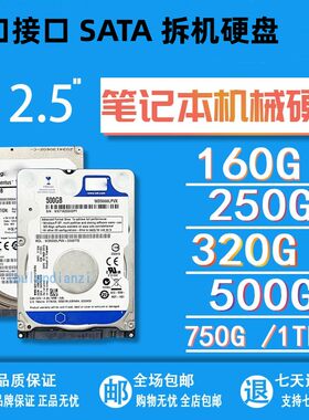 笔记本硬盘2.5寸160G500G1T