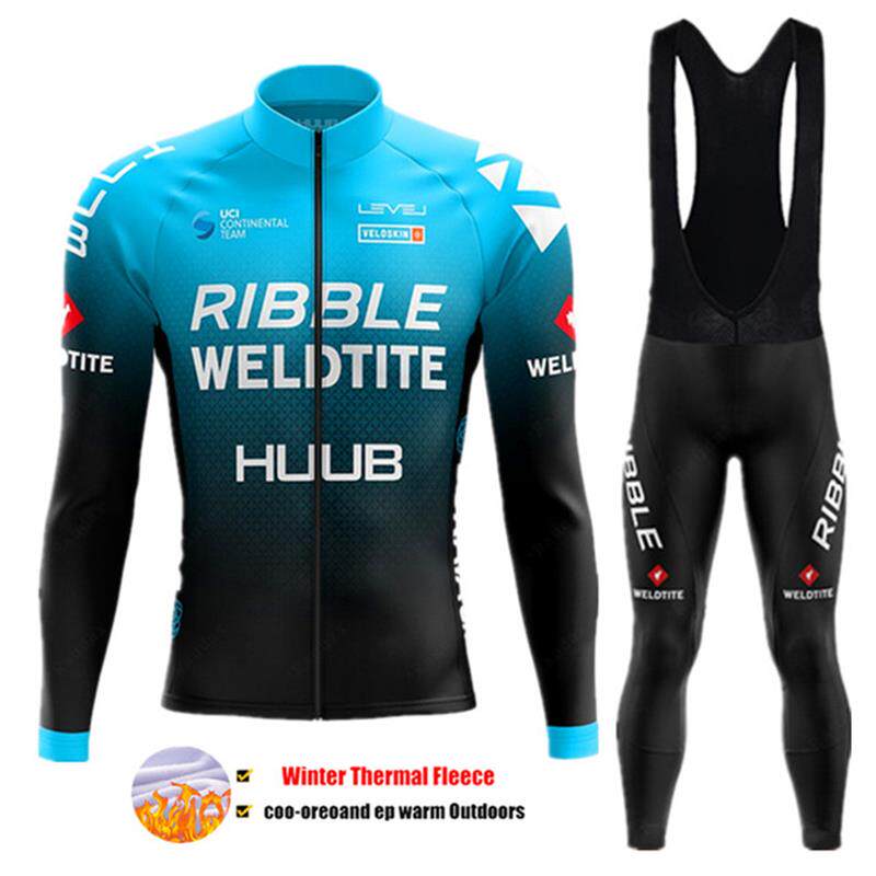 HUUB冬季加绒保暖骑行服套装男