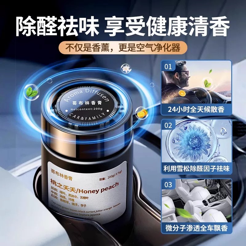 哥布林车载香薰除醛祛味24小时