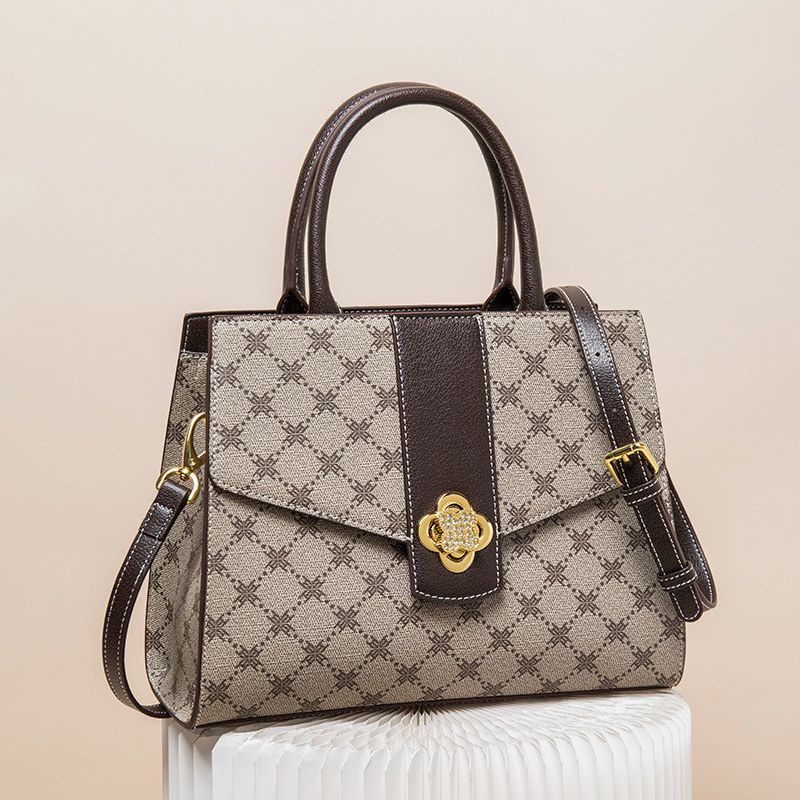 2023新款真皮女包包包手提女包手提铂金休闲单肩包时尚百搭斜挎包