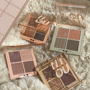 intoyou眼影四色芝麻盘谷物盘pb01蓝绿大地色into you官方正品女